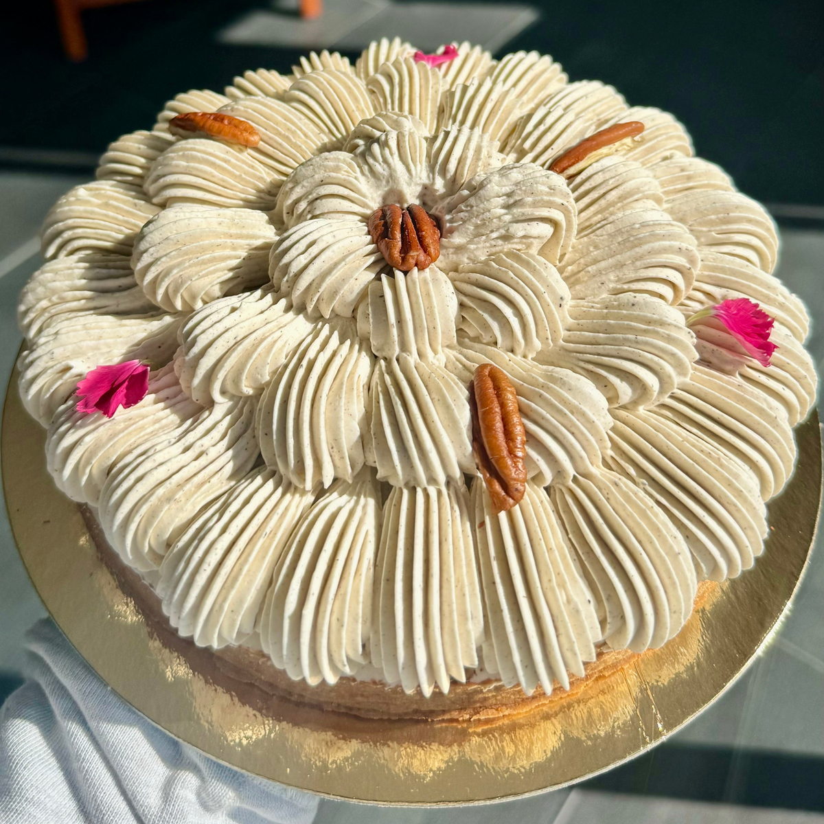 La tarte poire pécan et vanille