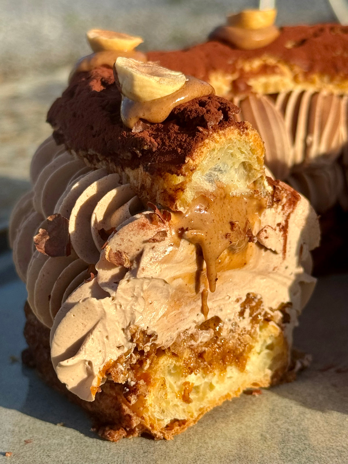 Le chou chocolat praliné noisette